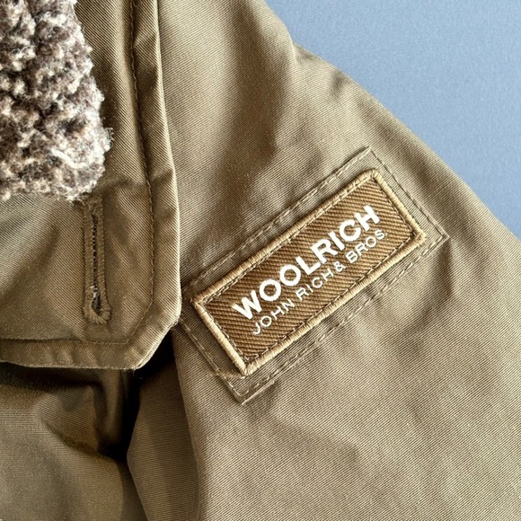 Woolrich John Rich & Bros "Arctic" Parka Khaki‎ Down Jacket – Size 6 – Hood Coat - Picture 6 of 14
